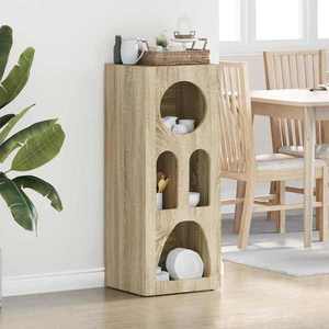 vidaXL Bufet Stejar Sonoma 40 x 35 x 100, 5 cm Lemn compozit imagine