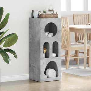 vidaXL Bufet Gri din beton 40 x 35 x 100.5 cm Lemn compozit imagine