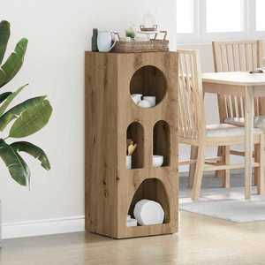 vidaXL Bufet Stejar Artizanal 40 x 35 x 100.5 cm Lemn compozit imagine