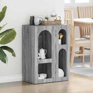 vidaXL Bufet Gri Sonoma 59 x 35 x 80.5 cm Lemn compozit imagine