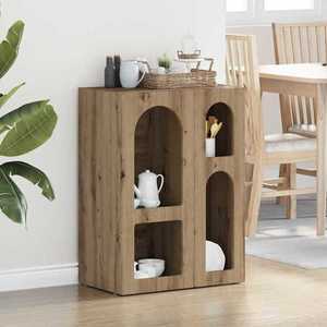 vidaXL Bufet Stejar Artizanal 59 x 35 x 80.5 cm Lemn compozit imagine