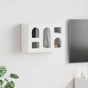 vidaXL Dulap suspendat cu raft Alb 60 x 20 x 40 cm Lemn compozit imagine