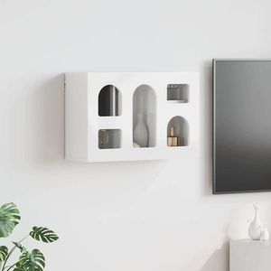 vidaXL Dulap suspendat Alb lucios 60 x 20 x 40 cm Lemn compozit imagine