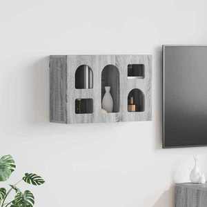 vidaXL Dulap suspendat Gri Sonoma 60 x 20 x 40 cm Lemn compozit imagine