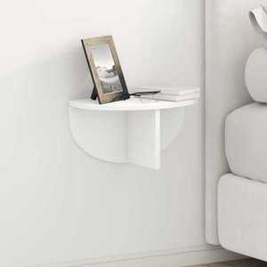 vidaXL Raft de perete Pe perete Alb 38 x 19 x 19 cm Lemn compozit imagine