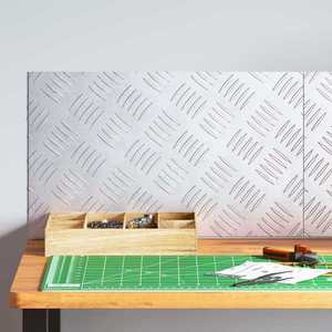 vidaXL Trepte Dreptunghiular 2 pcs Argintiu 50 x 30 cm Aluminiu imagine