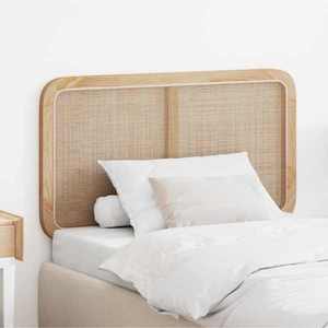 vidaXL Tăblie cap cu headboard natural 100 x 55 x 3 cm Ratan imagine