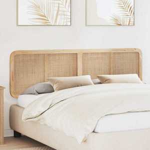 vidaXL Tăblie cap cu headboard natural 180 x 55 x 3 cm Ratan imagine