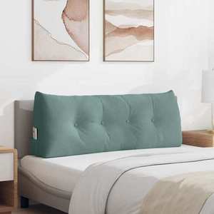 vidaXL Perna pentru spate Verde Mării 120 x 24 x 50 cm Catifea imagine