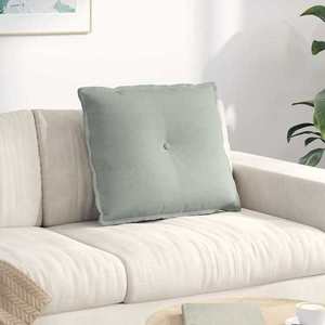 vidaXL Perna pentru spate Gri deschis 60 x 50 cm Țesătură din corduroy imagine