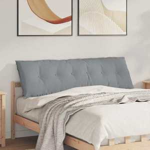 vidaXL Perna pentru spate Gri deschis 160 x 19 x 50 cm țesătură imagine