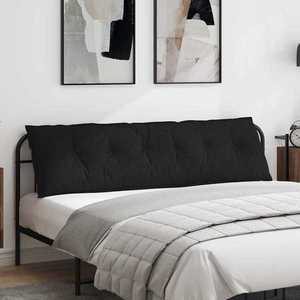 vidaXL Perna pentru spate Negru 180 x 19 x 50 cm țesătură imagine