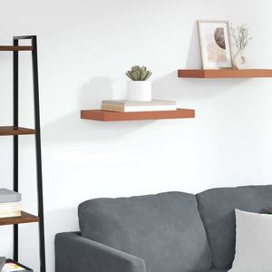 vidaXL Raft de perete Pe perete Roșu 50 x 23 x 4 cm Lemn compozit imagine