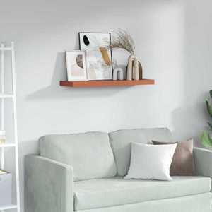 vidaXL Raft de perete Pe perete Roșu 80 x 23, 5 x 4 cm Lemn compozit imagine