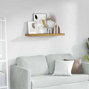 vidaXL Raft de perete Pe perete Maro 90 x 23, 5 x 4 cm Lemn compozit imagine