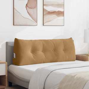 vidaXL Perna pentru spate Maro 120 x 24 x 50 cm Catifea imagine