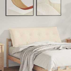 vidaXL Perna pentru spate Bej 140 x 50 cm Țesătură din microfibră imagine