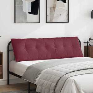 vidaXL Perna pentru spate Roșu Vin 160 x 19 x 50 cm țesătură imagine