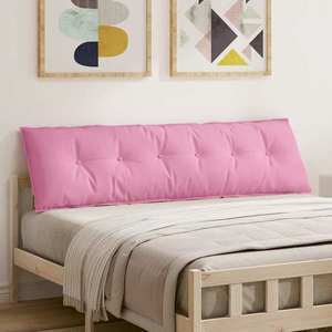 vidaXL Perna pentru spate Roz 180 x 19 x 50 cm țesătură imagine