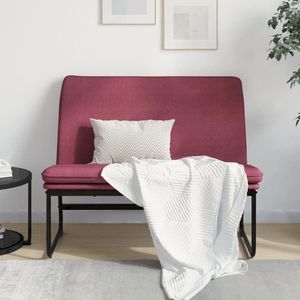 vidaXL Bancă, roșu vin, 100x75x76 cm, material textil imagine