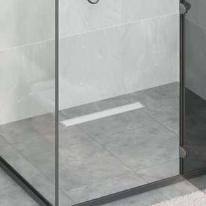 vidaXL Scurgere de duș 2 în 1 cu sifon 360° Argintiu 54 x 11 x 9, 5 cm imagine