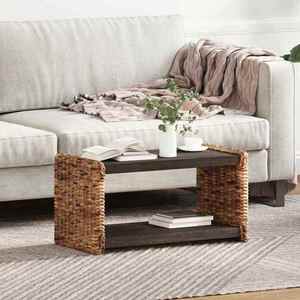 vidaXL Masă laterală natural 70 x 35 x 35 cm Lemn masiv de mahon imagine