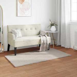 vidaXL Covor din Blană Faux de Iepure Olite Bej 60 x 110 cm Poliester imagine