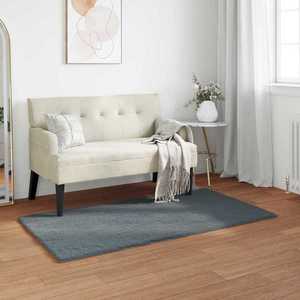 vidaXL Covor din Blană Faux de Iepure Olite Antracit 60 x 110 cm imagine