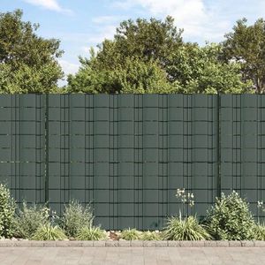 vidaXL Panou de intimitate grădină, verde, 70 x 0, 19 m, PVC imagine