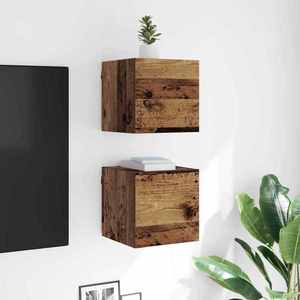 vidaXL Cabinet TV Lemn vechi 30, 5 x 30 x 30 cm Lemn compozit imagine