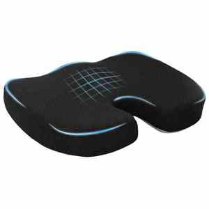 vidaXL Pernă cu pernă Negru 46 x 38 x 8 cm Plasă imagine