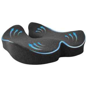 vidaXL Pernă cu pernă Gri închis 50 x 43 x 10 cm Bumbac imagine