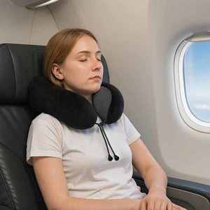 vidaXL Pernă cu pernă Ajustabil Negru 28 x 25 x 14 cm Catifea imagine