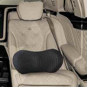 vidaXL Pernă cu pernă Negru 47 x 24 x 13 cm Mesh 4D imagine