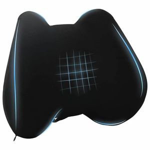 vidaXL Pernă cu pernă Ajustabil Negru 42 x 32 x 14 cm Poliester imagine