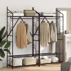 vidaXL Dulap Deschis Simplu 2 pcs 78 x 36 x 160 cm imagine