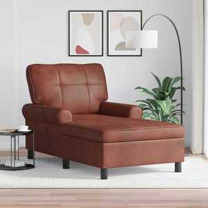 vidaXL șezlong de relaxare Maro Lucios 91 x 157 x 91 cm PU antic imagine
