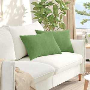 vidaXL Perne pentru canapea 2 pcs Lysegrønn 60 x 40 cm imagine