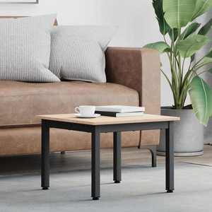 vidaXL Masă de cafea natural 50 x 50 x 36 cm Lemn de pin masiv imagine