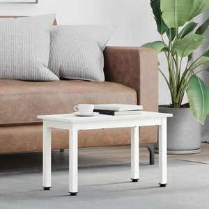 vidaXL Masă de cafea Alb 60 x 30 x 36 cm Lemn de pin masiv imagine