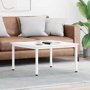 vidaXL Masă de cafea Alb 80 x 80 x 45 cm Lemn de pin masiv imagine