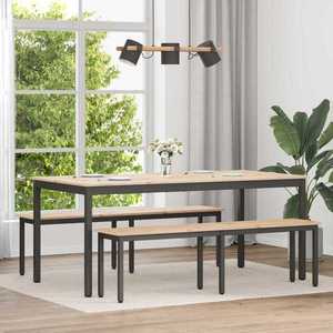 vidaXL Masă de dining natural 180 x 90 x 75 cm Lemn de pin masiv imagine