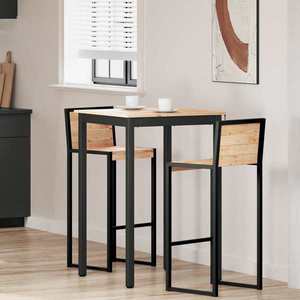 vidaXL Masă de bar natural 110 x 55 x 105 cm Lemn de pin masiv imagine