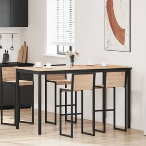 vidaXL Masă de bar natural 110 x 55 x 105 cm Lemn de pin masiv imagine