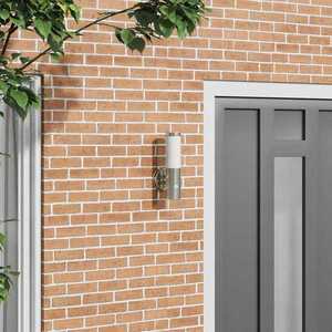 vidaXL Lumină de perete pentru exterior Argintiu 15 x 7, 5 x 33 cm imagine