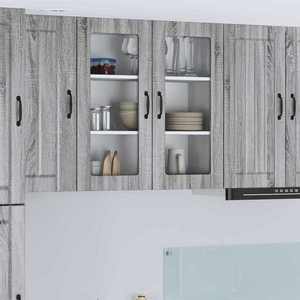 vidaXL Dulap de bucătărie Gri Sonoma 80 x 31 x 80 cm Lemn compozit imagine