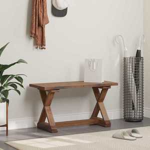 vidaXL bancă natural 85 x 35 x 45 cm Lemn masiv recuperat imagine