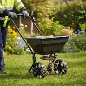 vidaXL Împrăștietor Negru 47 x 82 x 75 cm PVC și Oțel imagine