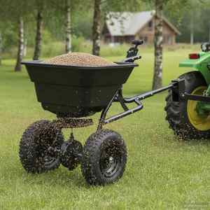 vidaXL Împrăștietor Negru 53 x 108 x 74 cm PVC și Oțel imagine