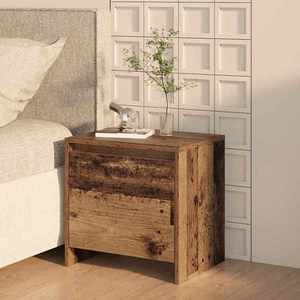 vidaXL Dulap de noapte Lemn vechi 45 x 34 x 44, 5 cm Lemn compozit imagine